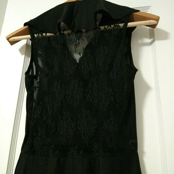 4/$20 Vintage Women Black Sleeveless Dress - Picture 2 of 5